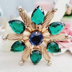 VINTAGE Rare Marvella star faced gladd brooch